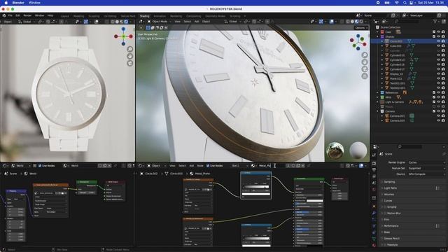 3D Watch Visualization - Part 1: Texturing & Shading in Blender 3.4 смотреть онлайн