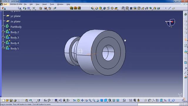 CATIA V5/V6 Tutorial | Boolean Operation step by step in Detail смотреть онлайн