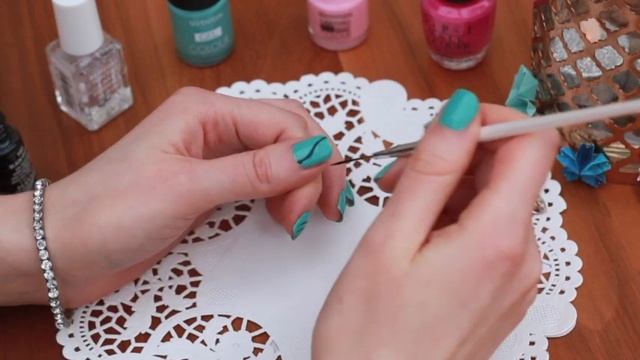 DIY ✿ Cherry Blossom ✿ EASY Nail Art DIY