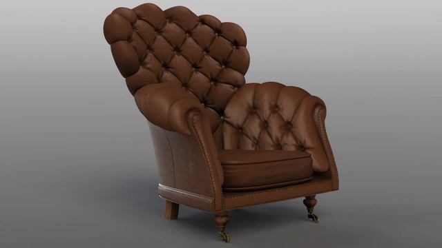3d tufted leather chair - Zbrush 4r6, Modo 701, Substance Designer 3.6 смотреть онлайн