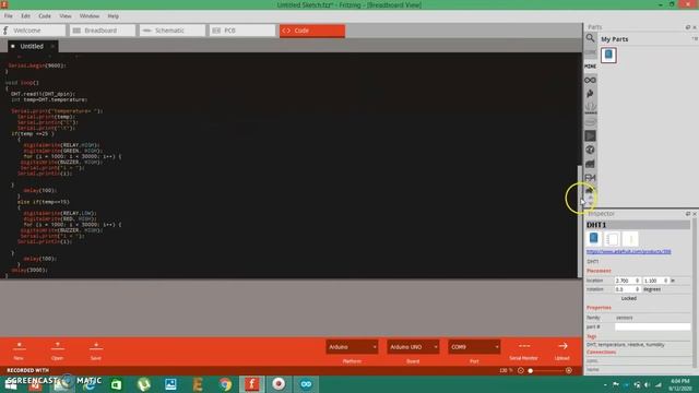 How to make a Circuit in Fritzing Software смотреть онлайн