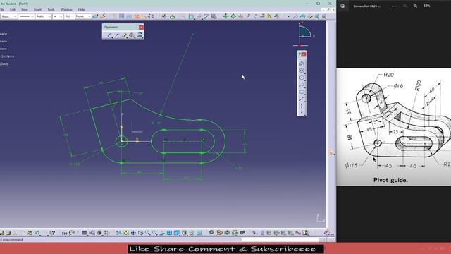 CATIA V5 TUTORIAL EXERCISE 49 смотреть онлайн
