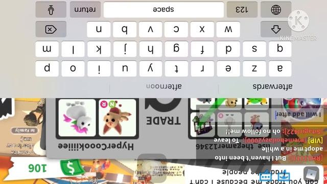 Me Playing Adopt Me And Among Us(. Sorry My Camera Flipped