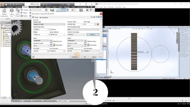 Autodesk Inventor VS Solidworks - Spur Gear in 60sec смотреть онлайн