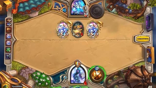 #2 Comeback with 1HP on HearthStone's Ladder: 5th rank, 4 stars, Priest vs Druid, Gromila-EU, x2. смотреть онлайн