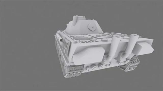 Panther Ausf. D 3-D Model смотреть онлайн