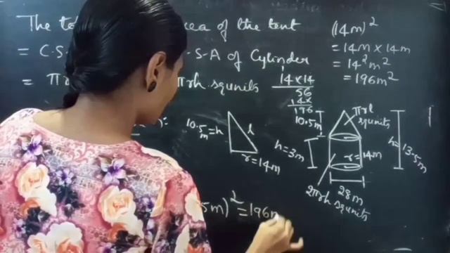 A tent is in the shape of... #CombinationOfSolids #Mensuration L401 смотреть онлайн