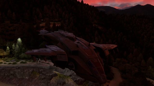 Halo Pelican Visits Will Rogers Shrine Of The Sun And Launches Drone To Get Close Up In 4K HDR MSFS
