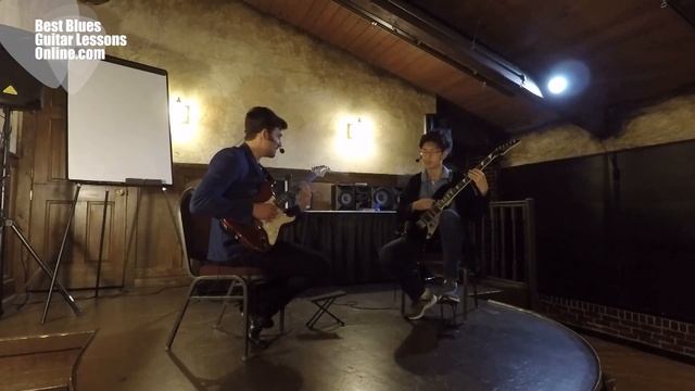 How To Play A Blues Downtown Shuffle Riff - Blues Shuffle Guitar Lesson