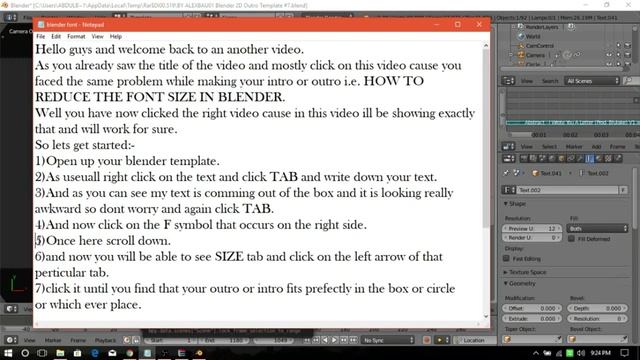 How to change font size in blender. (4k) смотреть онлайн