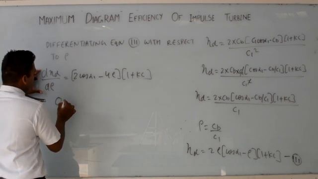 Maximum Diagram Efficiency Of Impulse Turbine | Lecture 1 Part (5)