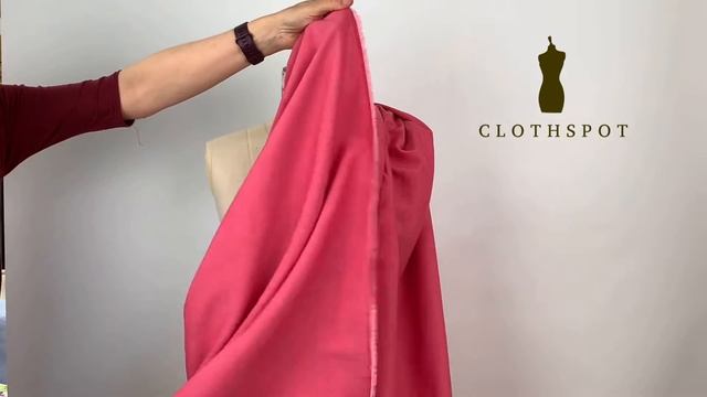 'Rubus' soft raspberry pink linen mix fabric смотреть онлайн