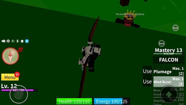 Fighting Gorilla King In Blox Fruits