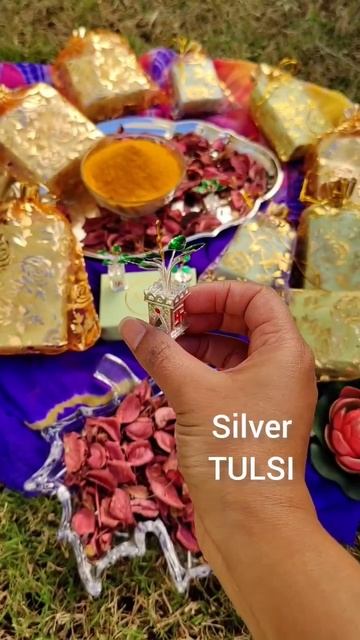 Wedding HALDI Favors - Part 1 | #haldi #haldiceremony #weddinggift #tulsi #weddingfavors #silver смотреть онлайн