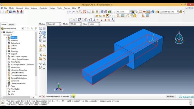 Abaqus Tutorial Videos - How to Merge and Mesh the Parts in Abaqus 6.14 смотреть онлайн