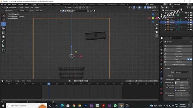 How to create water Fluid Simulation in blender смотреть онлайн