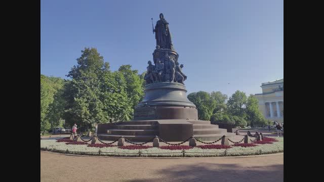 Памятник Екатерине II (Санкт-Петербург) смотреть онлайн
