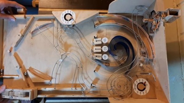 all new mini wood pinball machine amazing mechanics ramps rails steel balls