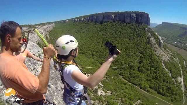 Лена Змеиное Ущелье RopeJumping with SkyLine X-Team in Crimea
