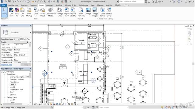 Revit Tutorial - SAT/Rhino import смотреть онлайн
