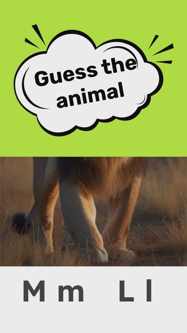 Угадайте животное и выберите букву, с которой оно начинается