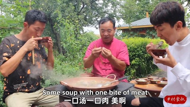 Iceberg Lamb Recipe! Lamb Legs And Spine, Make Double Delicious! | Uncle Rural Gourmet