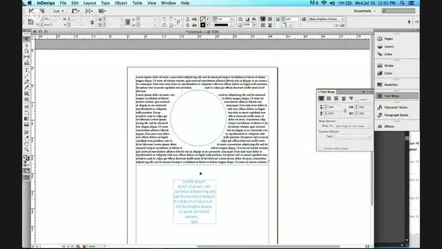 Text Wrap in InDesign смотреть онлайн