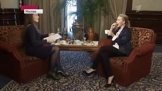 Скарлетт Йоханссон дала интервью Первому каналу