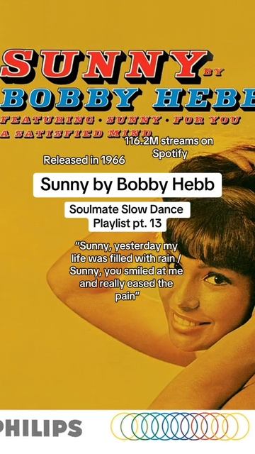 Sunny (Bobby Hebb): Soulmate Slow Dance Playlist Pt. 13