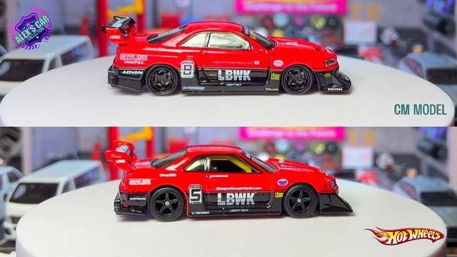 NISSAN SKYLINE ER 34 LBWK COMPARISON HOT WHEELS VS CM MODEL смотреть онлайн