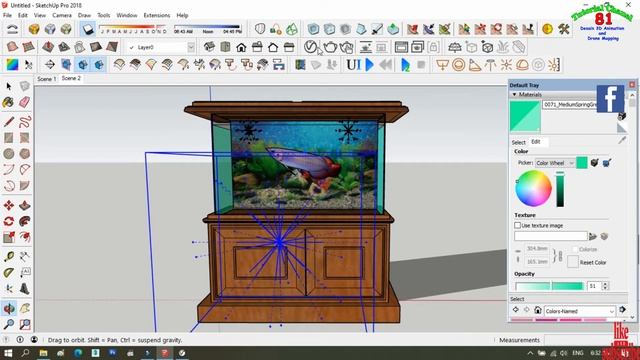 Rendering Aquarium Vray Sketchup смотреть онлайн