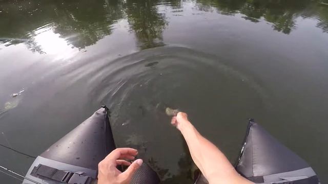 Belly Boat Ultra Light Bass Fishing With Sakura Iconic And Sakura Luma