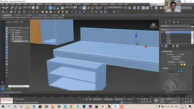 3D Basic Modeling Study Cabinet : AutoCAD and 3Ds Max 2020 +V-Ray | BY You Tith | ពន្យល់ជាភាសាខ្មែរ смотреть онлайн