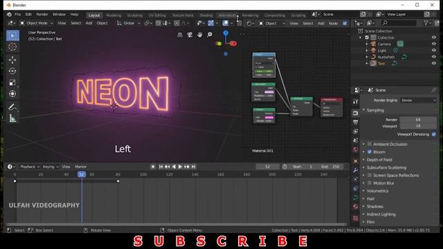 Cara Membuat Neon Teks di Blender смотреть онлайн