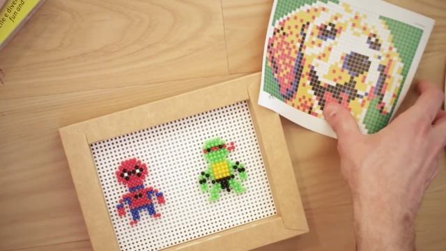 Pixel Art Spiderman & Ninja Turtles - Quercetti смотреть онлайн