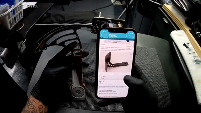 Honda Fury - Vertical side mount license plate install (Alignment Pin Mod) смотреть онлайн