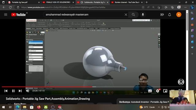 PORTABLE JIG SAW UAS Solidworks смотреть онлайн