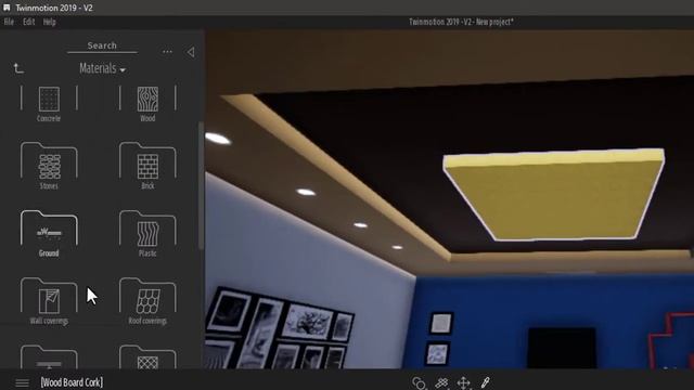 Ceiling design rendering in twinmotion | Hindi Tutorial смотреть онлайн