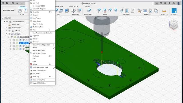 fusion 360 pocket clearing using 2 milling bits and the rest machining function смотреть онлайн