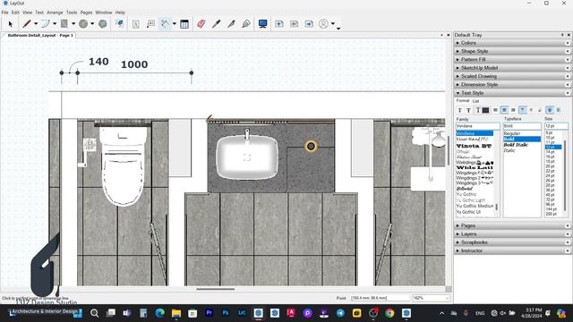 Layout SketchUp Lesson#13 / Bathroom Design and Detail in Layout SketchUp смотреть онлайн