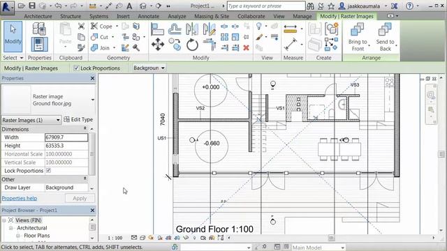 Revit: Projektin aloitus ja viitepiirustus taustalle смотреть онлайн