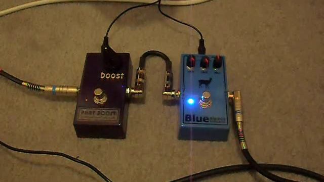 Blue Alpaca Overdrive & AMZ Mini Boost Pedal Demo