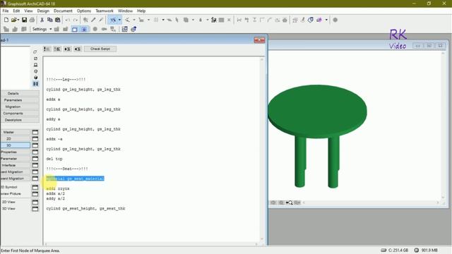 #Archicad #Beginner #Tutorial - #Parametric #Round #Table Part three смотреть онлайн