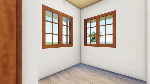 Single Story Simple Design - LUMION_10 - sketchup 2020 model смотреть онлайн