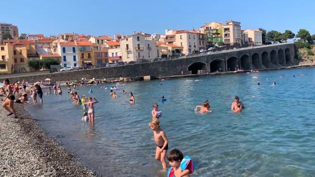 BEACH WALK 4k Video FRANCE Mediterranean Sea TRAVEL VLOG HDR