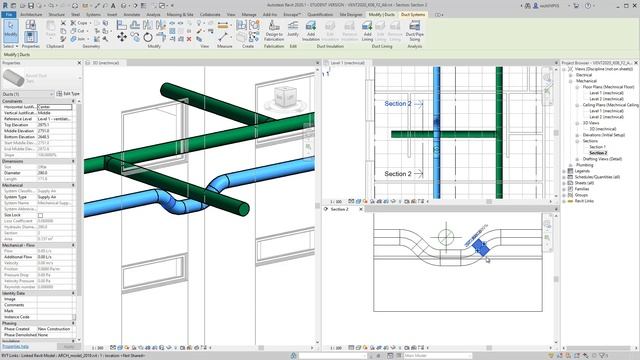 Ventilation in Revit 2020 - basic introduction смотреть онлайн