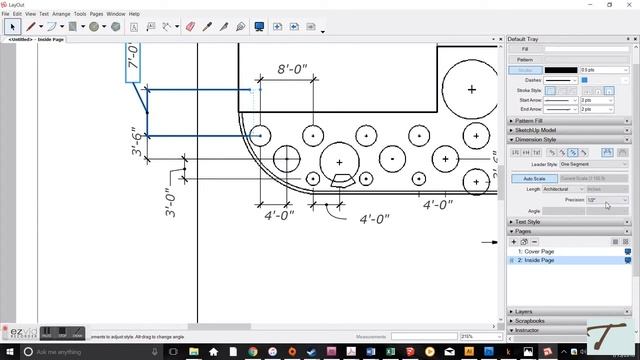 Moving a Sketchup Layout Dimension. смотреть онлайн