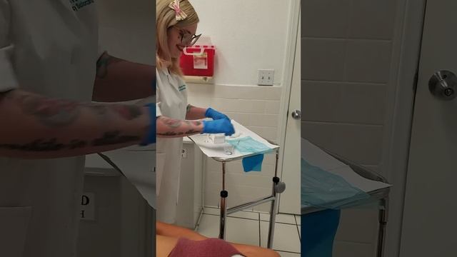 Michelle's Opal Navel Piercing!