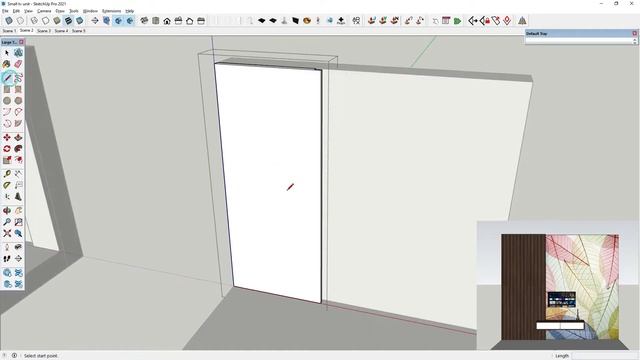 5 Small Tv unit |SketchUp Hindi| смотреть онлайн