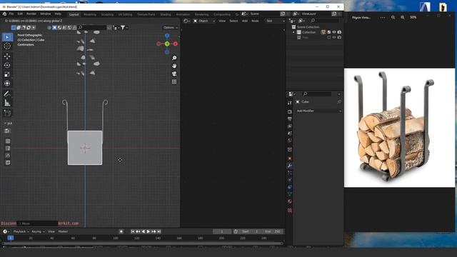 How to Animation Woods for Fire Rack (Blender Tutorial) смотреть онлайн